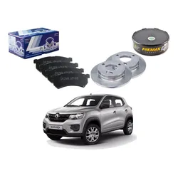  Kit Disco Pastilha Dianteiro Solido Kwid 1.0 2017 A 2019