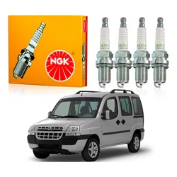  Jogo Velas Ngk Doblo 1.4 8v 2007 A 2010