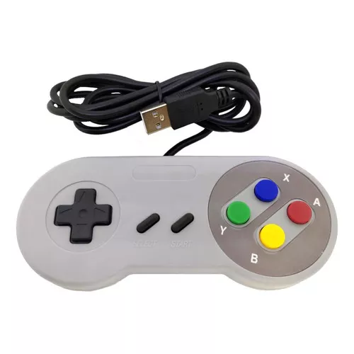 Controle Usb Super Nintendo Joystick Snes Emulador Pc