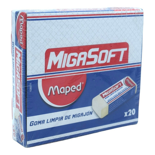 Goma De Migajon Maped Migasoft 108511 Caja Con 20 Piezas