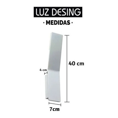 Aplique Pared Luz Led 9w Aluminio Deco Moderno Tz