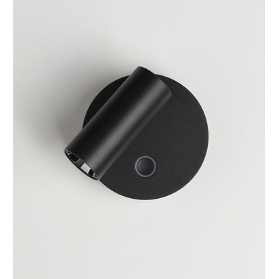 Aplique Led Elfr-ap-ng Móvil Negro 3000k Diseño Gmg 