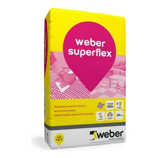 Pegamento Cerámicas Superflex Weber 30 K Interiorexterior Mm