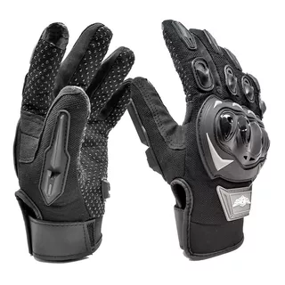 Guantes Para Motociclista Isp Touch Color Negro/azul Talla S