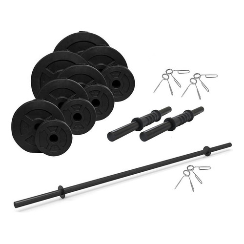 Sonnos kit 24 Kg Mancuernas Barra Negro  24 kg