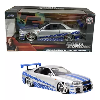 Velozes E Furiosos Nissan Skyline Gtr Bnr34 1/24 Jada