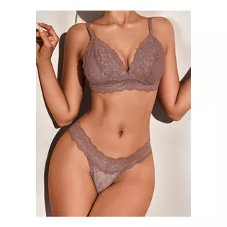 Conjunto Sexy De Lencería De Encaje