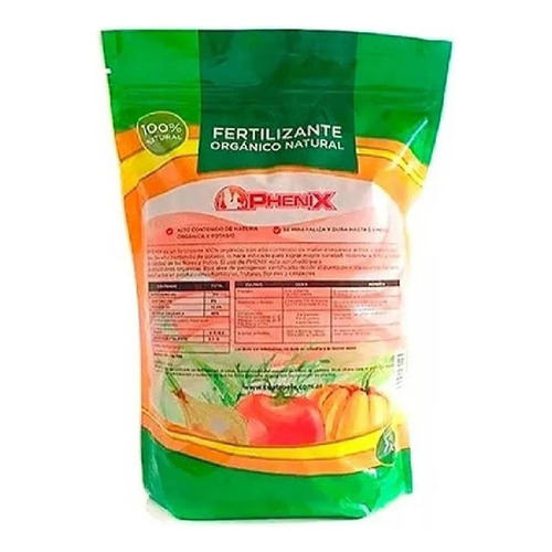 Phenix Fertilizante Organico 1 Kg Floracion Potasio Pellets