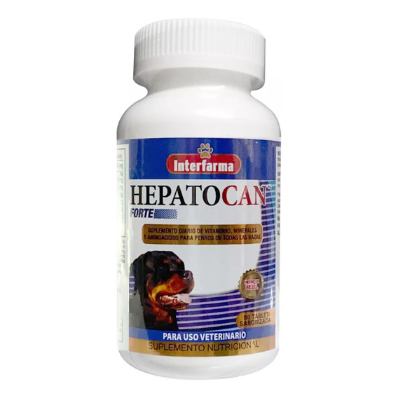 Hepatocan Forte Interfarma 60 Comprimidos Masticables