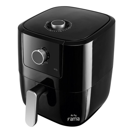 Fritadeira Air Fryer Ffr27p 3l Timer 1300w Preta Fama 220v