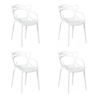 Silla Allegra Master Flia Hdc Group Color Blanco X4