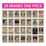 Imanes Wanted Mugiwara X 28 One Piece - Animeras
