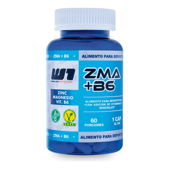 Zma +vitamina B6 Nueva Fórmula 60 Porc. Winkler Nutrition