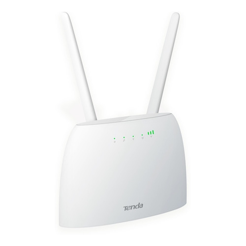 Router Wi-fi 4g Tenda 2.4 Volte 4g06 Tarjeta Sim 2 Antenas Color Blanco