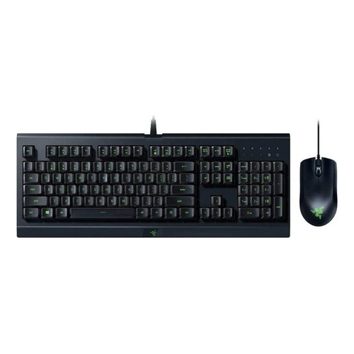 Kit de teclado y mouse gamer Razer Cynosa Lite + Abyssus Lite Español de color negro