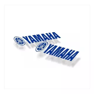 Kit 2 Adesivos Para Motos Logo Yamaha 25x5cm Frete Gratis