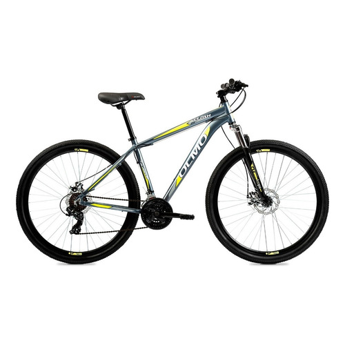 Bicicleta Flash 290+ Olmo Rodado 29 - 21v T18/20 En3x Color Gris/Amarillo Tamaño del cuadro 20