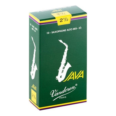 Palhetas Java - Sax Alto N° 2 - (caixa Com 10) Vandoren 