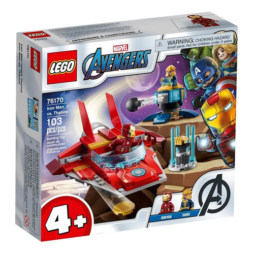 Lego Marvel Vengadores Iron Man Vs. Thanos 103 Piezas Cantidad De Piezas 6