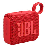 Altavoz Portátil Jbl Go 4 Con Bluetooth, Impermeable, Rojo, 110 V/220 V