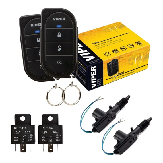 Alarma De Seguridad Automotriz Viper 3106v + Combo 2 Seguros