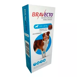 Bravecto 1000 Mg - De 20 A 40 Kg