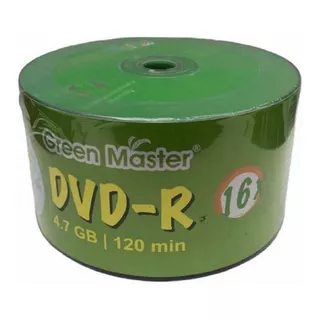 50 Dvd Green Master Logo 4.7 Gb 16x Precio Facturado Full