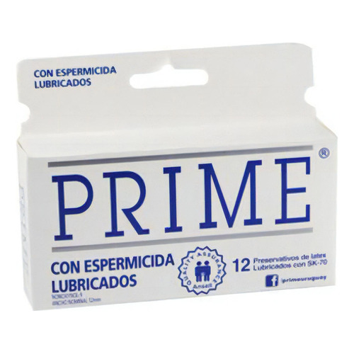 Preservativo Prime Con Espermicida X12 Unidades