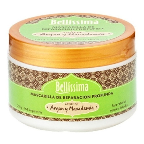 Bellissima Mascara Reparacion Profunda 250 Argan Y Macadamia