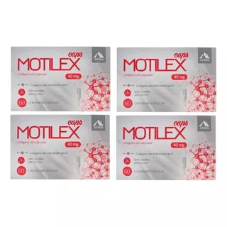 Motilex Colágeno Tipo 2 Kit C/04 Cx C/60 Caps Cada