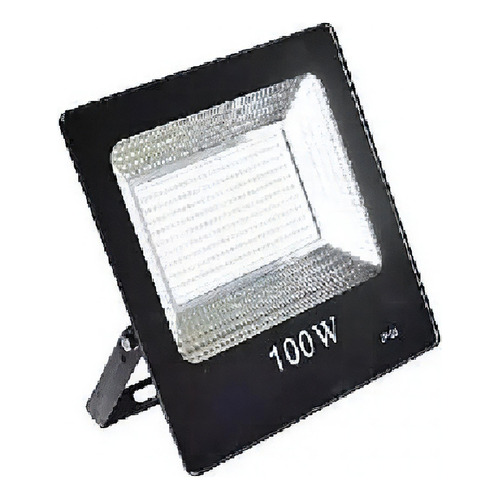 Foco Reflector Led 100 Watts Ip66 Color de la carcasa Negro