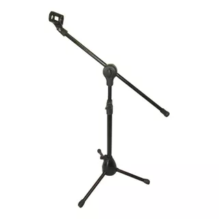 Suporte Para Microfone Saty Smg-07 Girafa Mini Com Cachimbo Cor Black/chrome