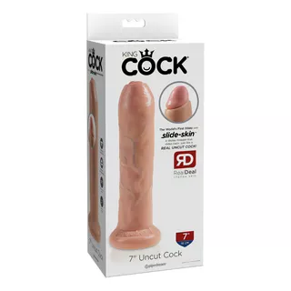 Dildo Realista Suave Con Prepucio Deslisable King Cock 18cm