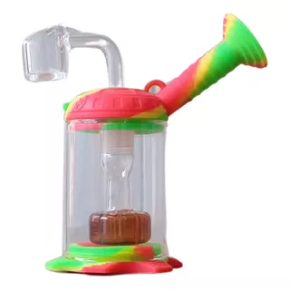 Bong Silicone De Bolso Bubbler Nail De Quartzo Dab Wax Oil