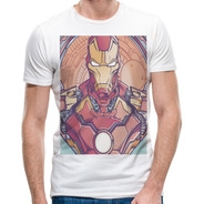 Playera Ironman Robot Tony Stark Marvel Dc Superheroes