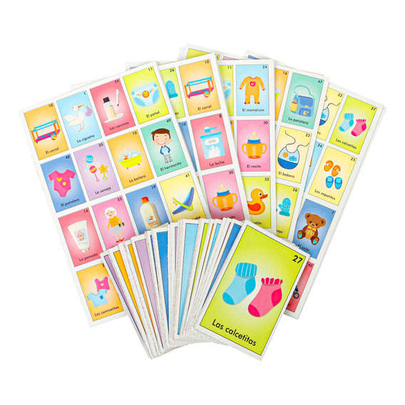 Juegos Loteria Baby Shower Con Baraja Mylin B/10pz