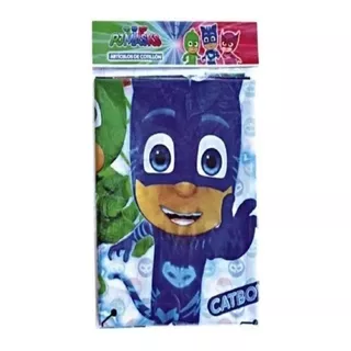 Mantel Plástico Para Cumpleaños Infantil Personajes Color M Heroes En Pijama