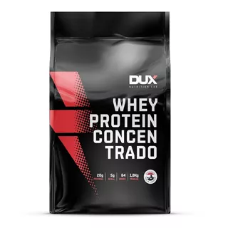 Suplemento Em  Pó Dux Nutrition  Whey Protein Concentrado Proteínas Sabor  Morango Em Sacola De 1.8kg