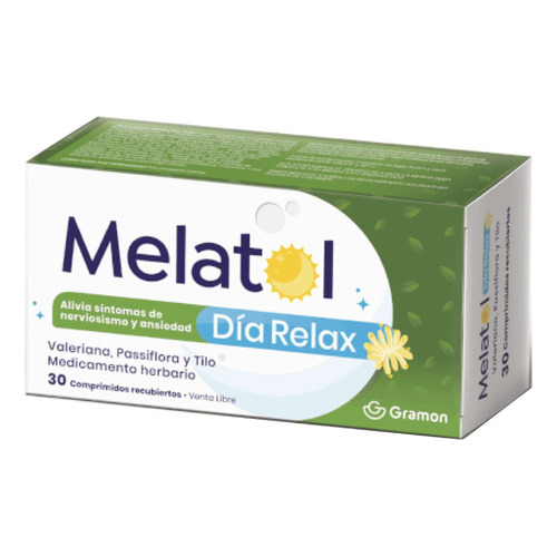 Melatol Dia Relax X 30 Comprimidos Sabor Sin sabor