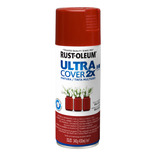 Rust-Oleum Pintura Aerosol Ultra Cover Color Rojo Colonial Brillante 340g 430mL