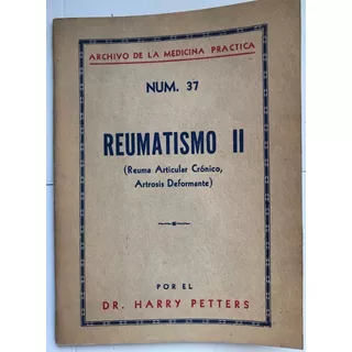 Reumatismo Petters, Harry Folleto Medicina 1947 