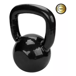 Kettlebell De Ferro Revestido 10 Kg Para Musculação Em Casa