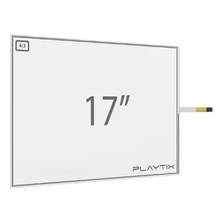 Kit Sistema Touch Screen Resistivo 17 Usb 4 Vias 4:3 Playtix