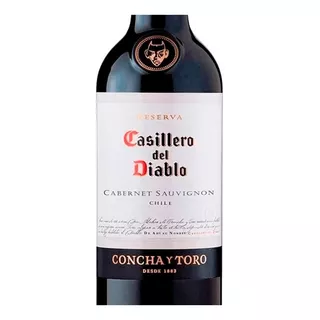 Vinho Chileno Tinto Seco Reserva Casillero Del Diablo Cabernet Sauvignon Valle Central Garrafa 375ml