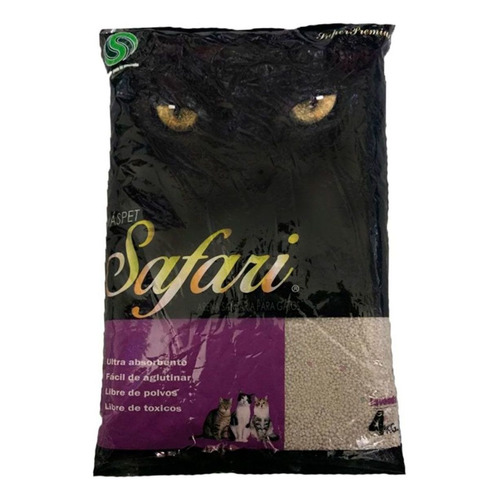 Arena Safari Aglutinante 4 Kilos Lavanda Envios x 4kg de peso neto