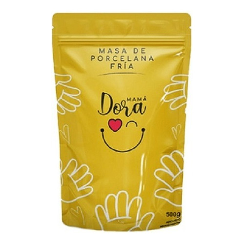 Porcelana Fria Mama Dora 500 Gr X10 Unidades Color Natural