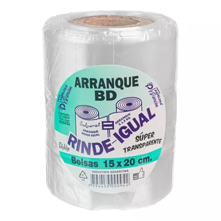 Rollo Arranque 15x20cm Super Transparente Cristal Bd X 1 U