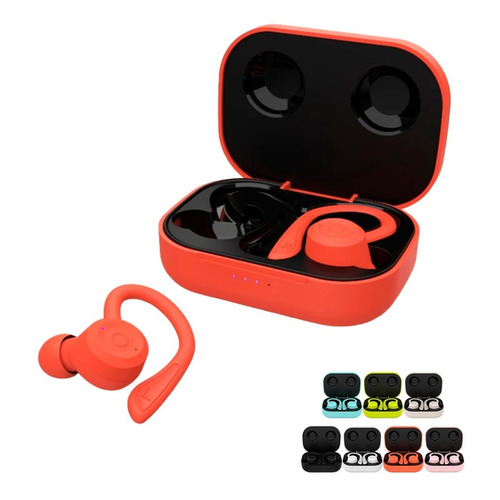 Auriculares Inalámbricos Bluetooth T20 In Ear Deportivos Tws Color Naranja