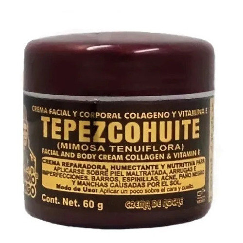 Crema De Tepezcohuite Para La Noche 60 Gr