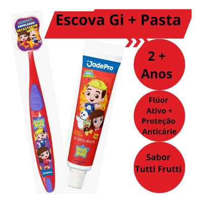 Kit Escova C/ Protetor Cerda +pasta C/ Flúor 50g Luccas Neto